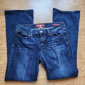 Lucky Brand Jeans Womens Size 12/31 Dark Blue Denim Ankle Sofia Boot Pockets